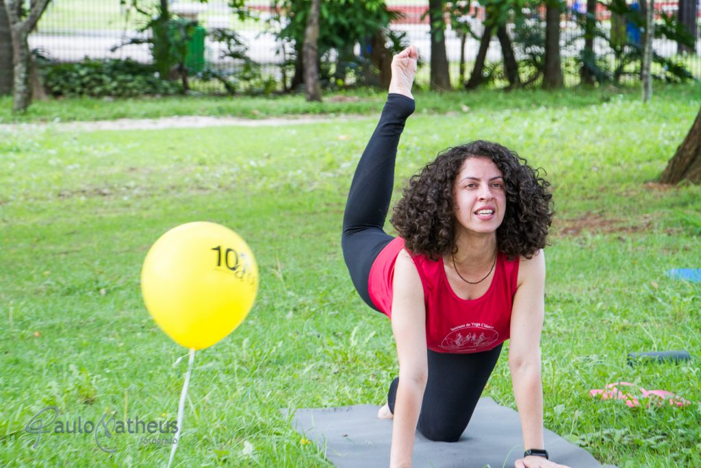 Curso de yoga no Aniversário da Biblioteca de São Paulo