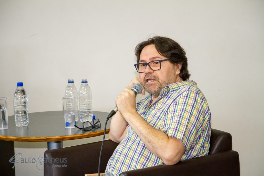 Escritor Marcelino Freire no Aniversário de 10 anos da BSP